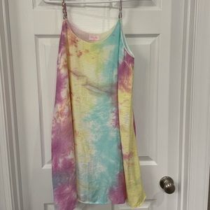 Tye die slip dress